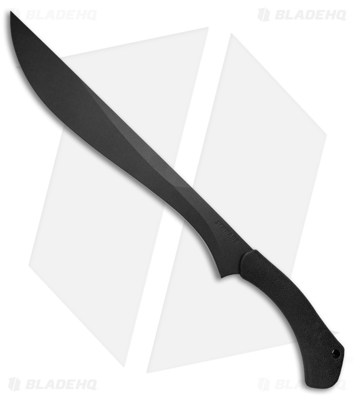 Schrade Priscilla Makhaira Bush Sword Black TPE (16" Black) SCHMBS