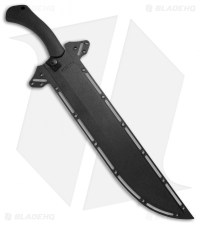 Schrade Priscilla Makhaira Bush Sword Black TPE (16" Black) SCHMBS