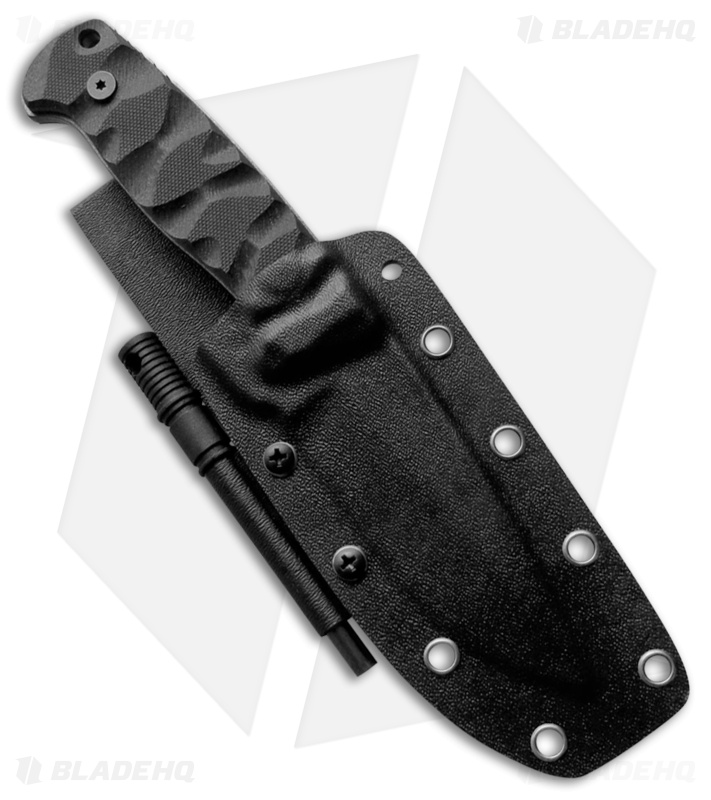 Schrade Full Tang Fixed Blade Knife Black G-10 (3.8" Black) SCHF59