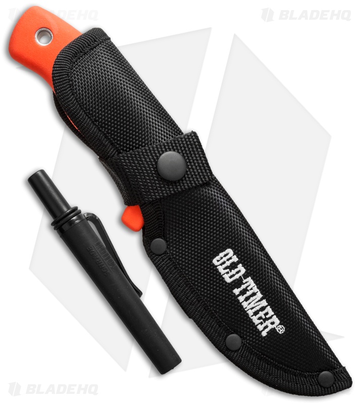 Old Timer Outfitter Fixed Blade Knife Orange (4