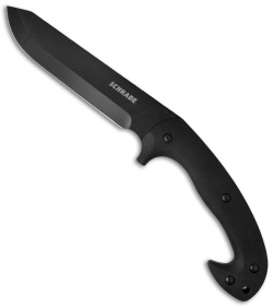 Schrade Frontier SCHF43 Jessica X Fixed Blade Knife Black TPE (9" Black) 