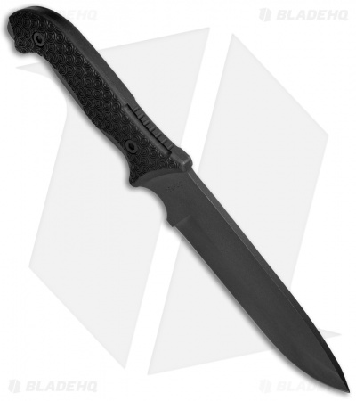 Schrade Frontier SCHF52 Fixed Blade Knife Black TPE (7" Black)