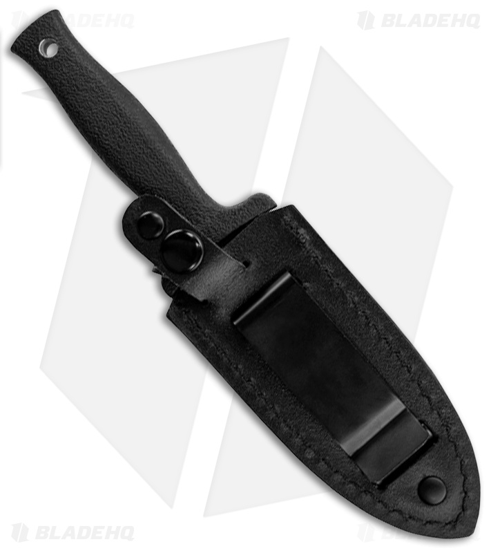 Schrade Compact Boot Knife D/E Black Fixed Blade (3.5" Black) SCHF19