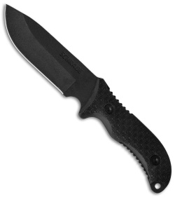 Schrade Extreme Survival Fixed Blade Knife Rubber (5&quot; Black) SCHF36 | 37839