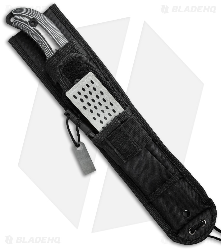 Schrade Extreme Survival Large Fixed Blade Knife Micarta (7" Black) SCHF37M