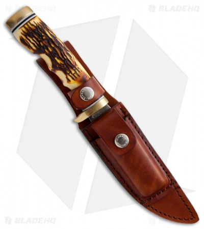 Schrade Uncle Henry Golden Spike Fixed Blade Knife (5" Satin) 153UH