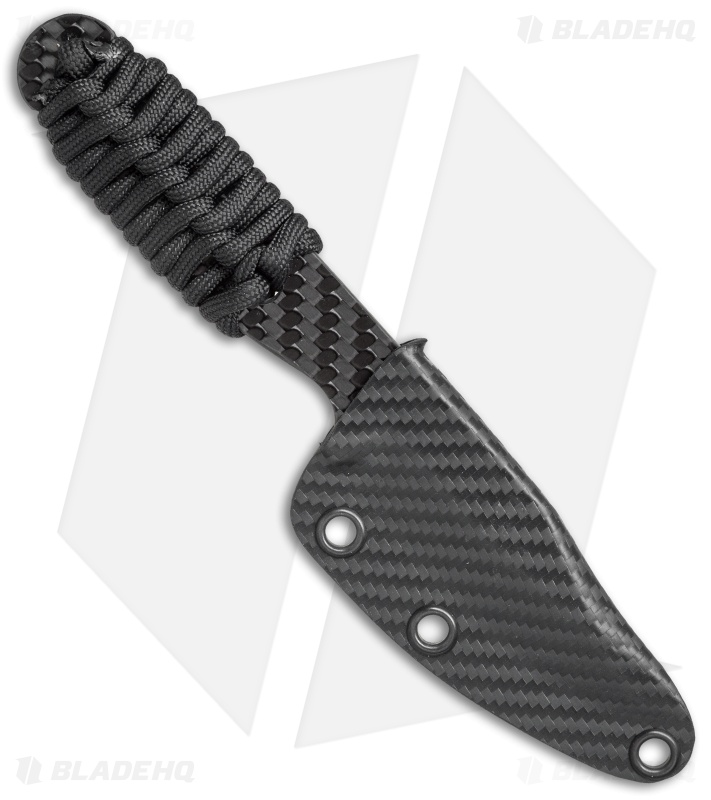 Schwartz Tactical Lifeline EDC Clip Point Fixed Blade Knife CF (3" CF/Ti)