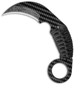 Schwartz Tactical Vengeance Karambit Fixed Blade Knife CF (2.75" CF/Ti)