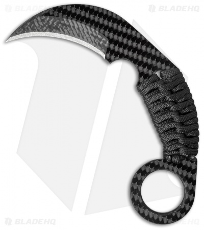 Schwartz Tactical Vengeance Karambit Fixed Blade Knife CF (2.75" CF/Ti)