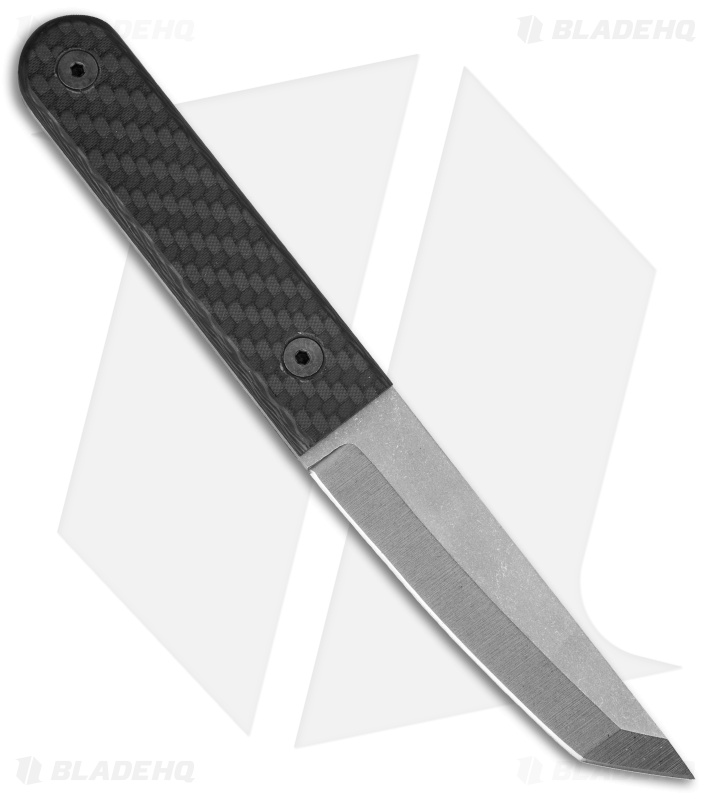 Schwartz Tactical Bloodline Kwaiken Tanto Fixed Blade Knife CF (4.1" Stonewash)