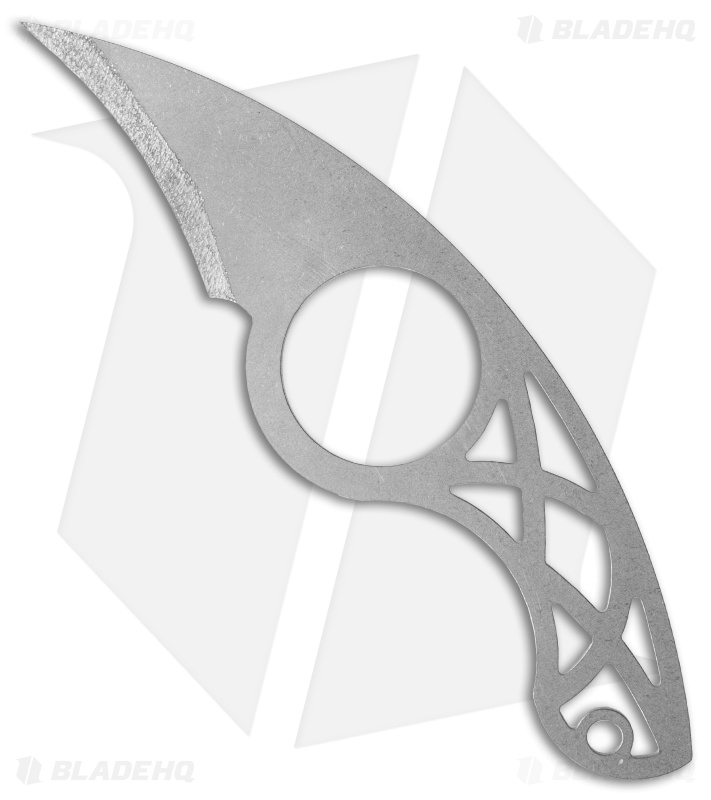 Schwartz Tactical La Griffe Titanium Fixed Blade Neck Knife (2" Stonewash)
