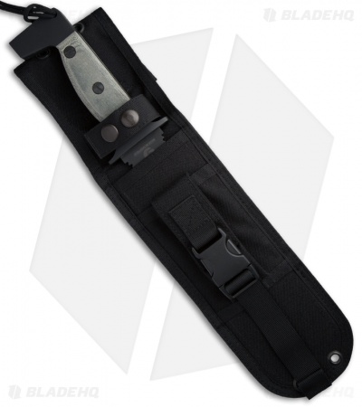 Scorpion Knives Mel Parry Signature Fixed Blade Survival Knife (8.75" Black)