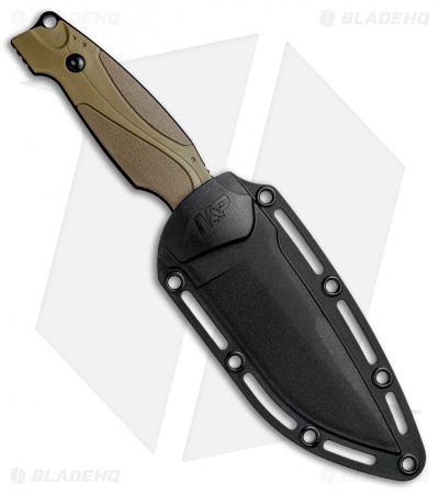 M&P M2.0 Fixed Blade Knife Brown (4.1" Black Serr) 1085882