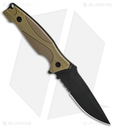 M&P M2.0 Fixed Blade Knife Brown (4.1" Black Serr) 1085882