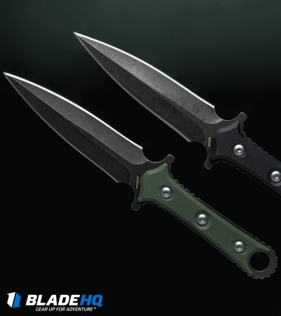 Smith & Wesson SWF606 D/E Fixed Blade Boot Knife Black G-10 (4.5" Black SW)