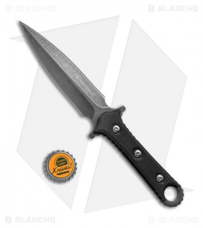 Smith & Wesson SWF606 D/E Fixed Blade Boot Knife Black G-10 (4.5" Black SW)