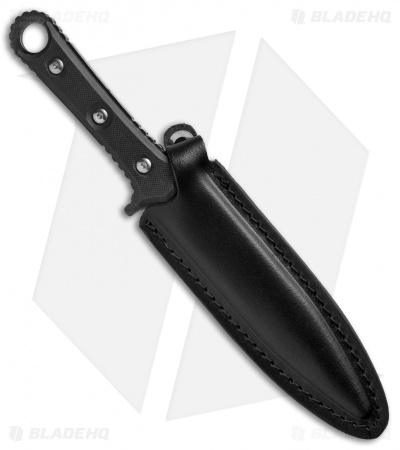 Smith & Wesson SWF606 D/E Fixed Blade Boot Knife Black G-10 (4.5" Black SW)