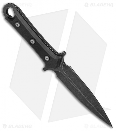 Smith & Wesson SWF606 D/E Fixed Blade Boot Knife Black G-10 (4.5" Black SW)