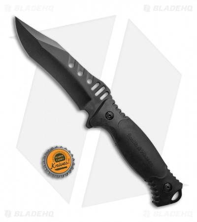 Smith & Wesson SWF611 Fixed Blade Knife Black G-10 (4.75" Black)