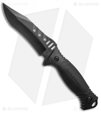 Smith & Wesson SWF611 Fixed Blade Knife Black G-10 (4.75" Black)