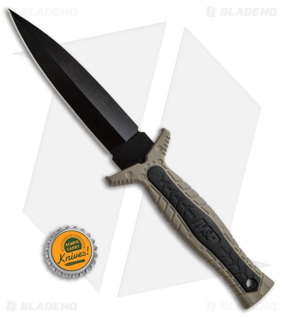 Smith & Wesson M&P Full Tang Fixed Blade Boot Knife Tan (4.7" Black) SWMPF3BR