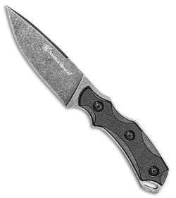 Smith & Wesson M&P Guard Fixed Blade Neck Knife Black G-10 (3.25" Black SW)