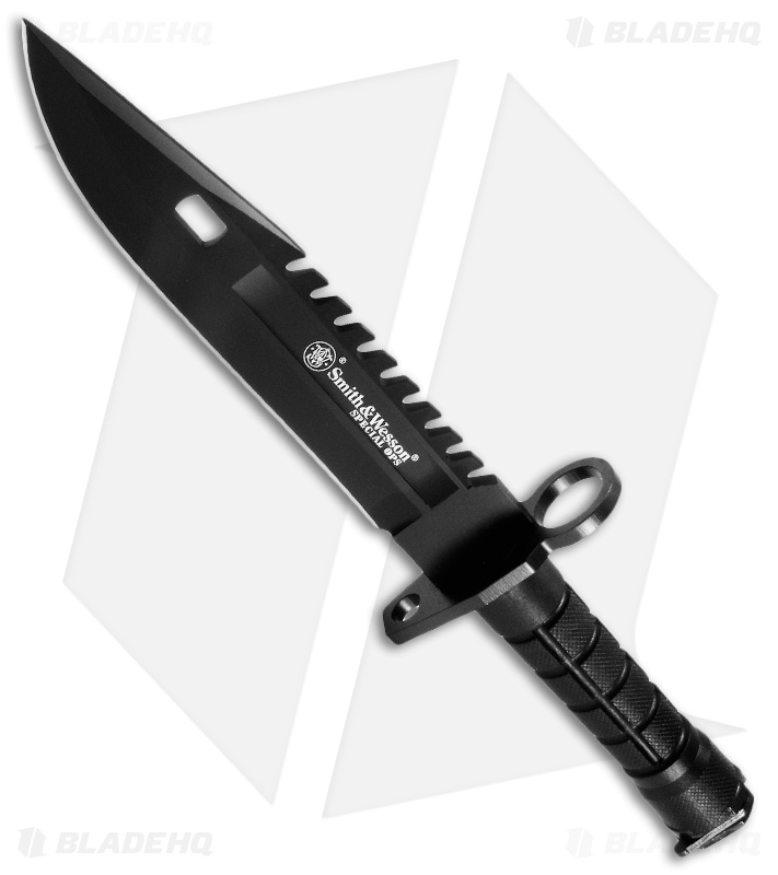 Smith & Wesson Special OPS SW3B M-9 Special Force Knife (Black Plain)