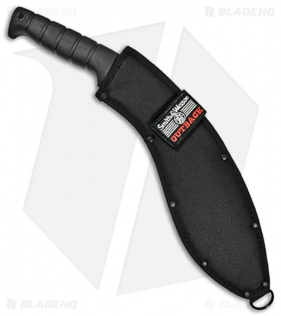Smith & Wesson Bush Hog SWBH Kukri Fixed Blade (Black Plain)