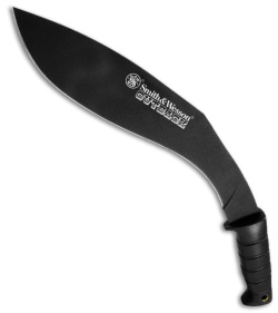 Smith & Wesson Bush Hog SWBH Kukri Fixed Blade (Black Plain)