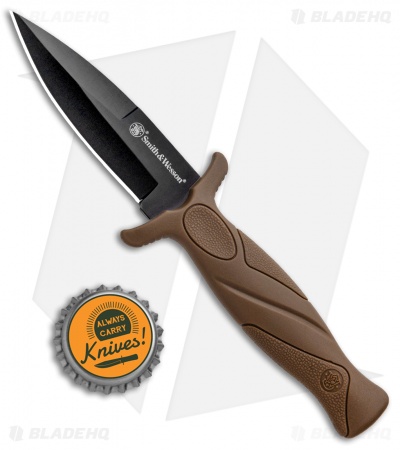 Smith & Wesson Boot Knife Fixed Blade Flat Dark Earth (3" Black) 1100072