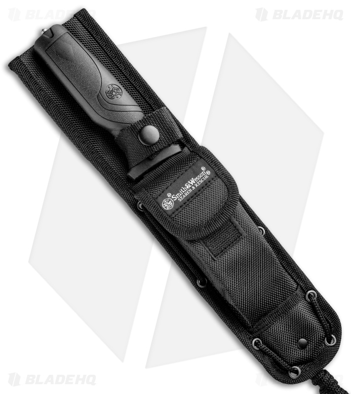 Smith & Wesson Search & Rescue Fixed Blade Knife Black (6" Black Serr) 1100070