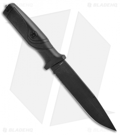 Smith & Wesson Search & Rescue Fixed Blade Knife Black (6" Black Serr) 1100070