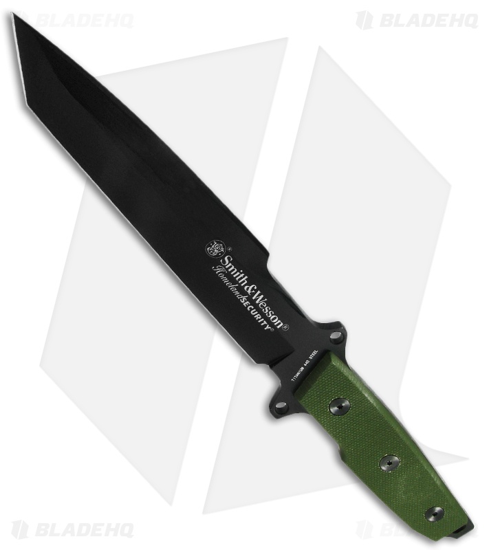 Smith & Wesson Homeland Security CKSURG Fixed Knife Green G10