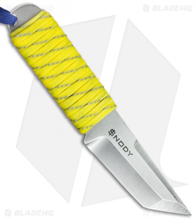Snody Knives Custom Urban Tanto Fixed Blade Knife Neon Yellow (3" Satin)