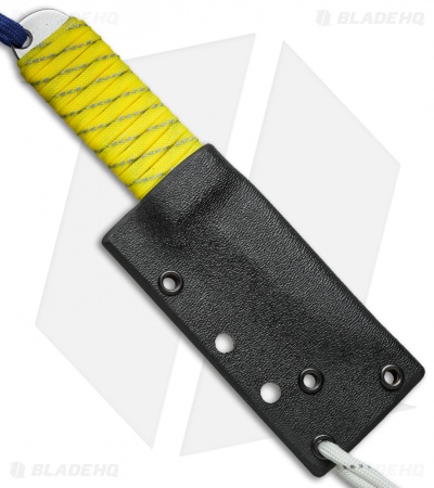 Snody Knives Custom Urban Tanto Fixed Blade Knife Neon Yellow (3" Satin)