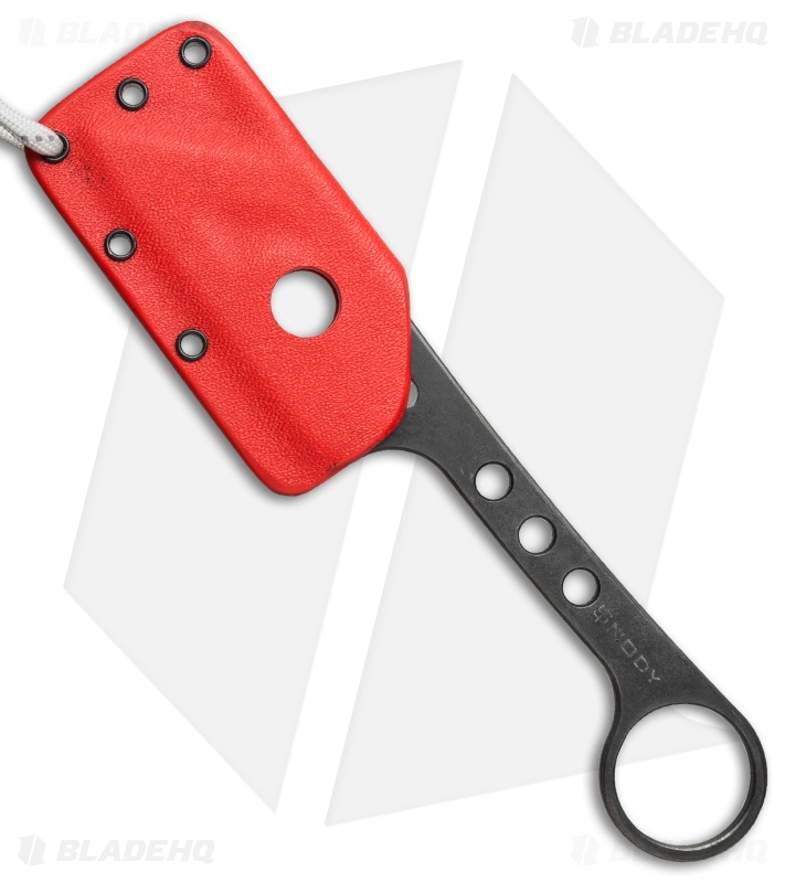 Snody Knives Custom Blood Runner Fixed Blade Knife (3.25" Black)