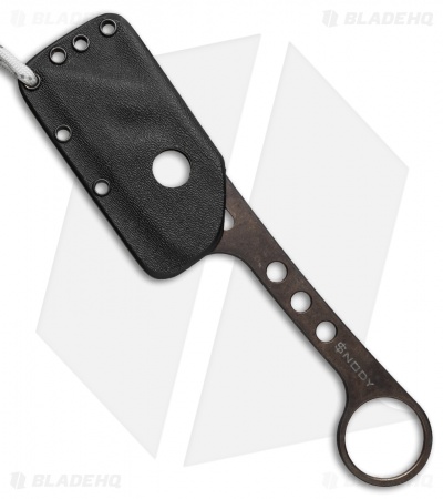 Snody Knives Custom Blood Runner Fixed Blade Knife (3.25" Copper Patina)