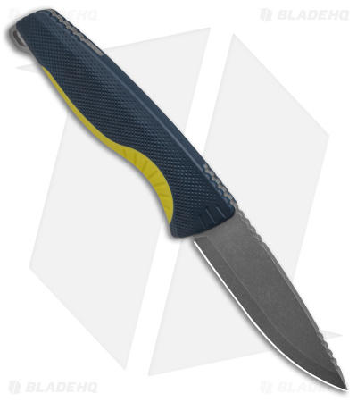 SOG Aegis FX Fixed Blade Knife Indigo/Acid Yellow (3.7" SW) 17-41-01-57