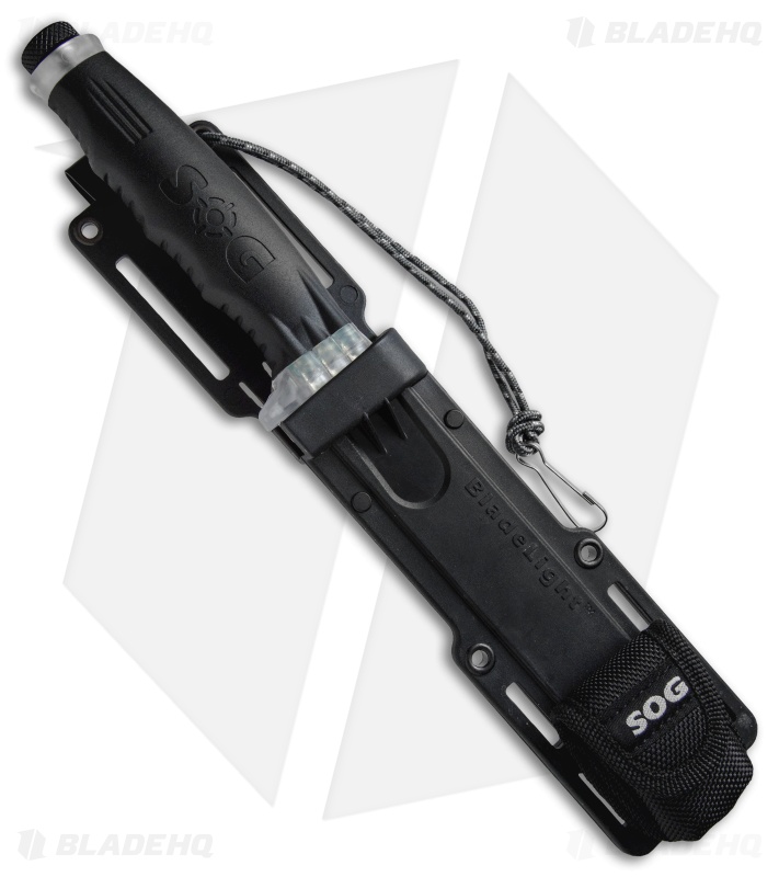 SOG Blade-Light Fixed Blade Knife w/ LEDs (5.7" Satin Plain) BLT10-K