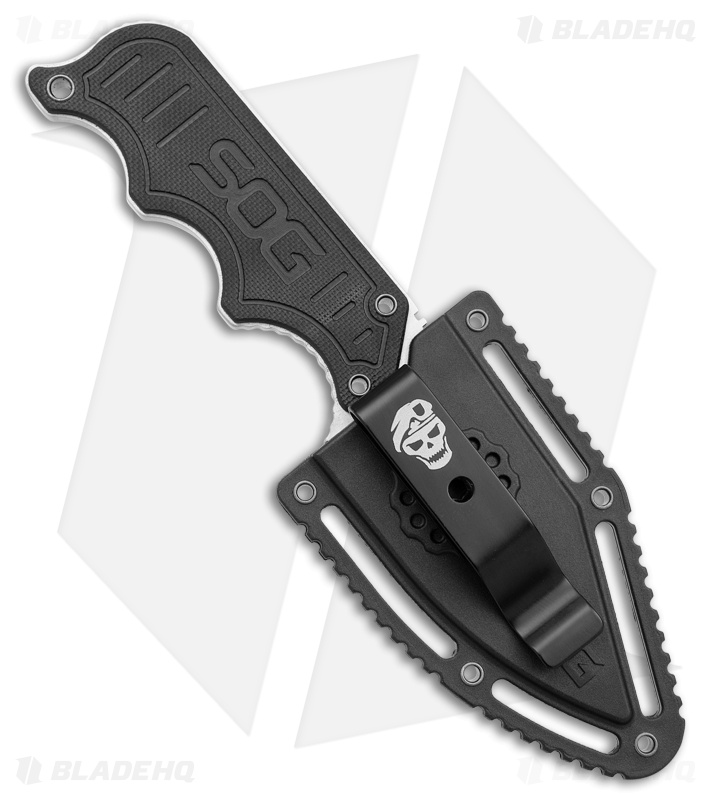 SOG Instinct Fixed Blade Knife Black G-10 (2.3" Satin) NB1012