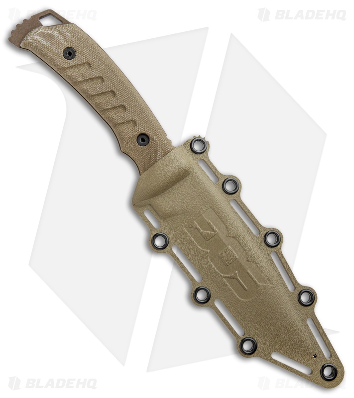 SOG Pillar Limited Fixed Blade Canvas Micarta (5" Bronze Cerakote)