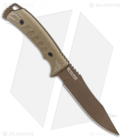 SOG Pillar Limited Fixed Blade Canvas Micarta (5" Bronze Cerakote)