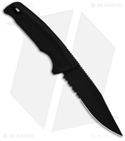 SOG Recondo FX Fixed Blade Knife Black GRN/Rubber (4.6" Black Serr)