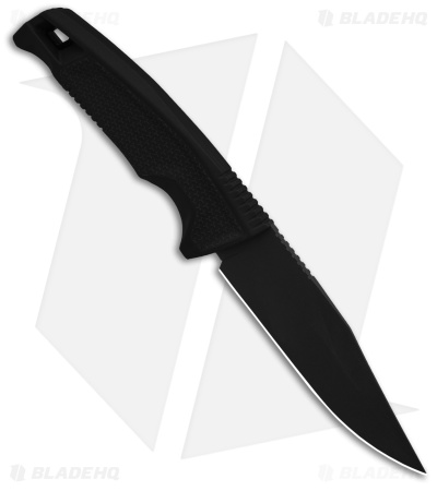 SOG Recondo FX Fixed Blade Knife Black GRN/Rubber (4.6" Black Ti Ni)