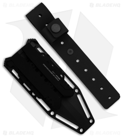 SOG Recondo FX Fixed Blade Knife Black GRN/Rubber (4.6" Black Ti Ni)