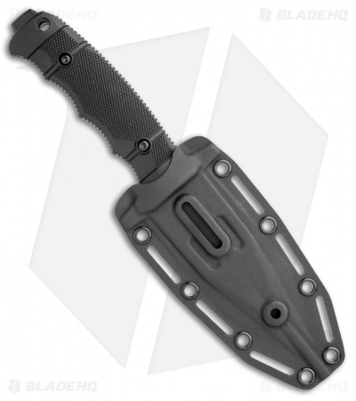 SOG Seal FX Fixed Blade Knife Black GRN Clip Point (4.3" Black Serr)