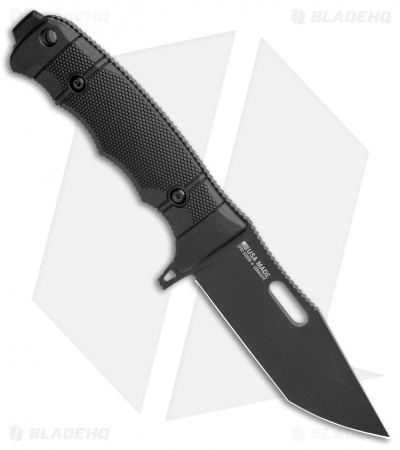 SOG Seal FX Tanto Fixed Blade Knife Black GRN (4.3" Black)