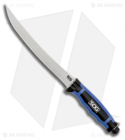 SOG Bladelight Fillet Fishing Knife LED Light (7.5" Satin) BLT32K