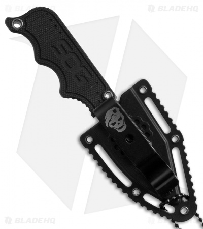 SOG Instinct Mini Fixed Blade Knife Black G-10 (1.9" Satin) NB1002