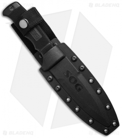 SOG Seal Pup Elite Fixed Knife w/ Kydex Sheath (4.85" TiNi Serr) E37T-K